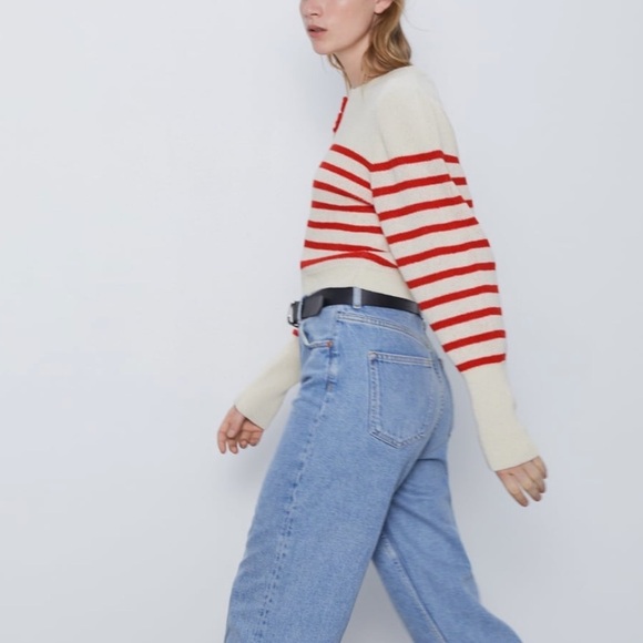 ZARA BNWT Knit Sweater with Stripes - Picture 5 of 8